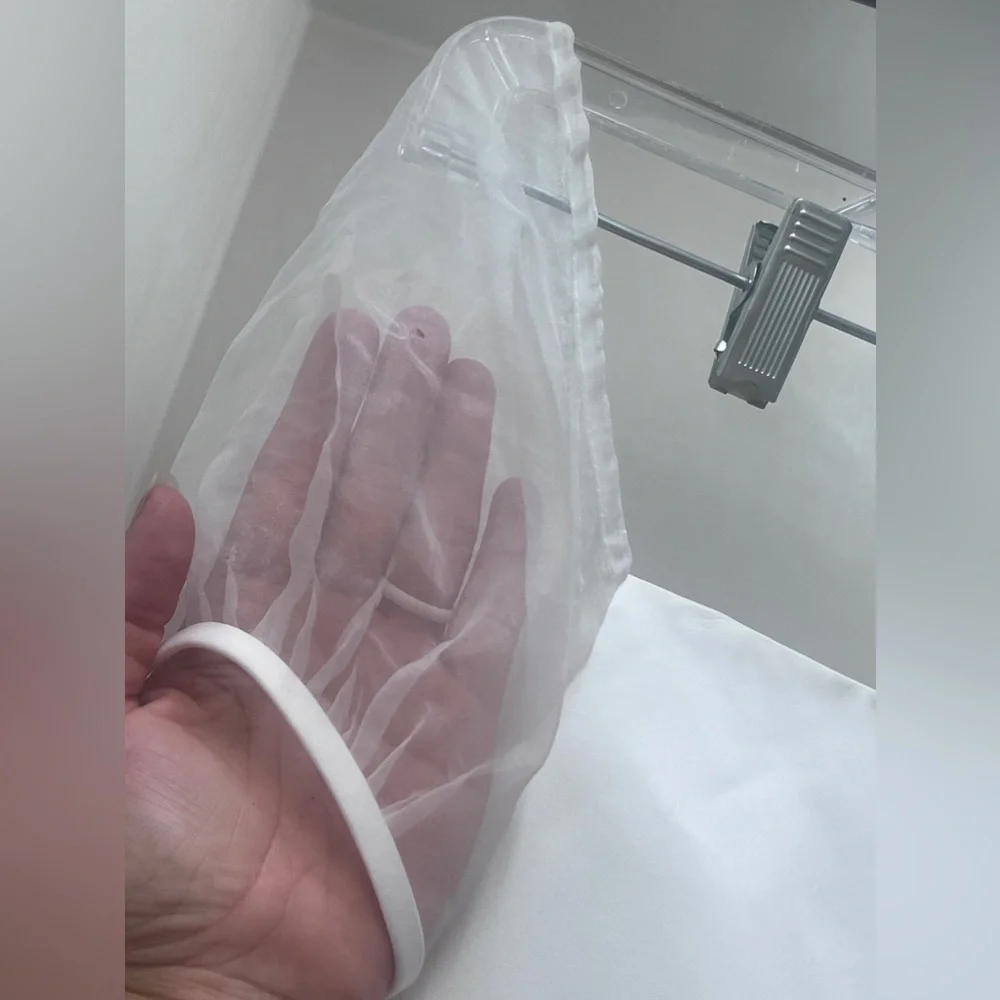 White Pink Embroidered Floral Little Girls Size 5 Tulle Dress - Picture 4 of 6